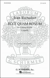 Ecce Quam Bonum SATB choral sheet music cover